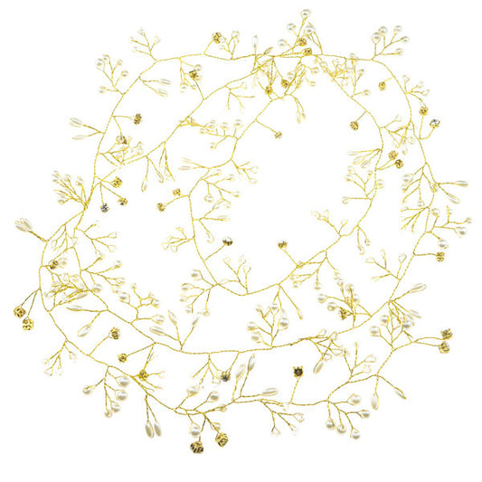 Haarketting goudkleurig XL