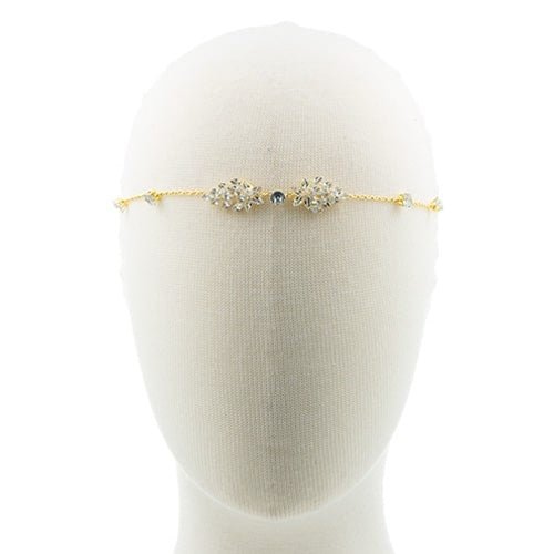 Haarketting ornamenten goudkleurig