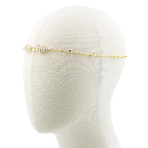 Haarketting ornamenten goudkleurig