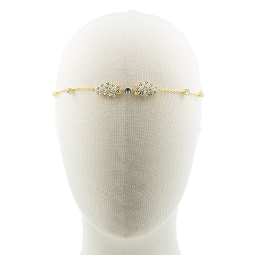 Haarketting ornamenten goudkleurig