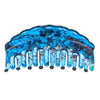 Haarklem blauw transparant artistiek