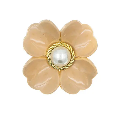 Haarklem bruin luxe flower