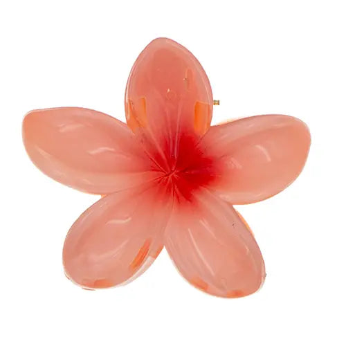 Haarklem glanzende bloem flamingo