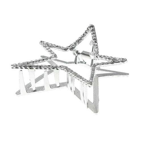 Haarklem zilver metaal ster