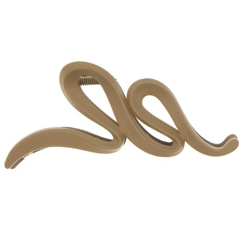 Haarklem swirl bruin beige