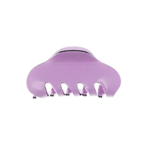 Haarklem trendy roze met zwarte rand