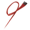 Haarlok met een clip large in de kleur rood