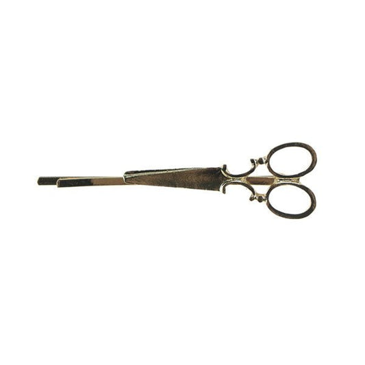 Haarschuifje vintage schaar goudkleurig
