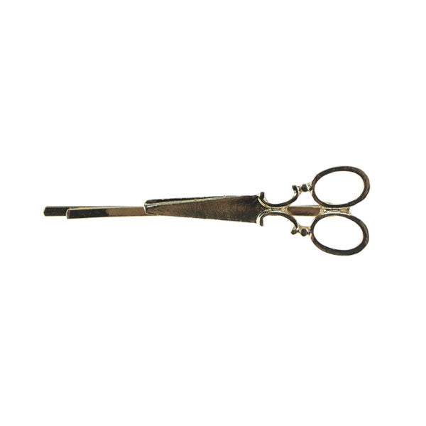 Haarschuifje vintage schaar goudkleurig