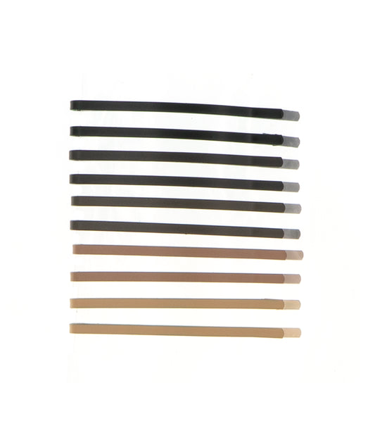 Haarschuifjes beige/bruin/zwart recht 10 stuks
