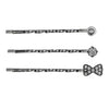 Haarschuifjes figuur, parel en steen 3 stuks