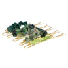 Haarschuifjes groene stenen 5 stuks