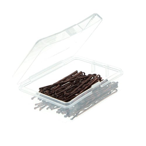Haarschuifjes set van 50 stuks kleur bruin