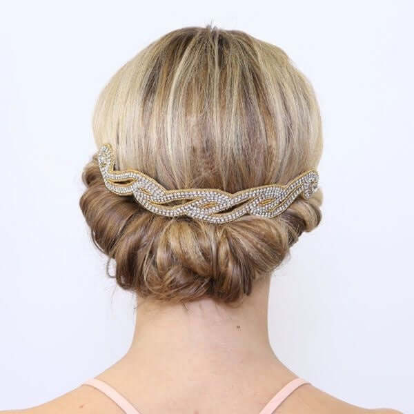 Haarsierraad Pink Pewter maeve gold