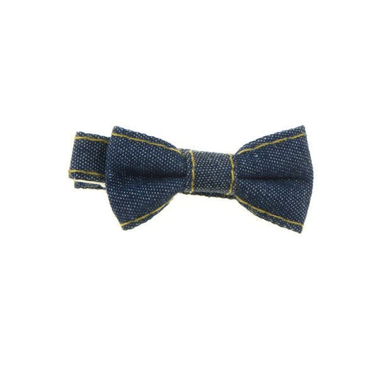 Haarstrikje klein spijkerstof blauw