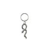 Hair ring met bedel slang zilverkleurig