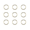 Hair rings set 9 stuks goudkleurig