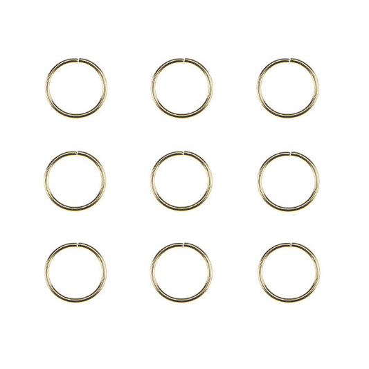 Hair rings set 9 stuks goudkleurig