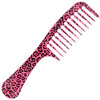 Kam kunststof roze panterprint