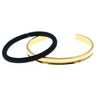 Luxe armband met haarelastiek goudkleurig