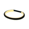 Luxe armband met haarelastiek goudkleurig