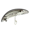 Patent speld grijs ovaal glitter
