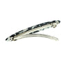 Patent speld smal marmer look zwart wit