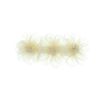 Patentspeld met organza bloemen