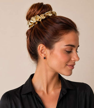 Scrunchie goudkleurig