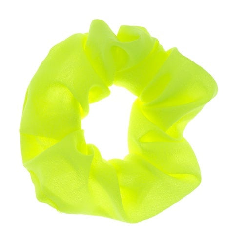 Scrunchie neon geel