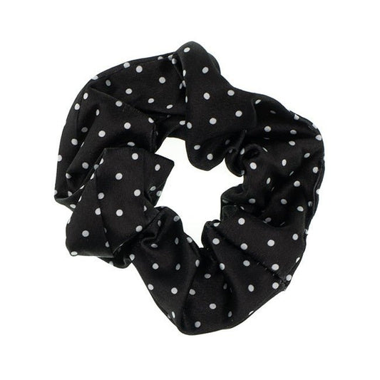 Scrunchie stippen zwart