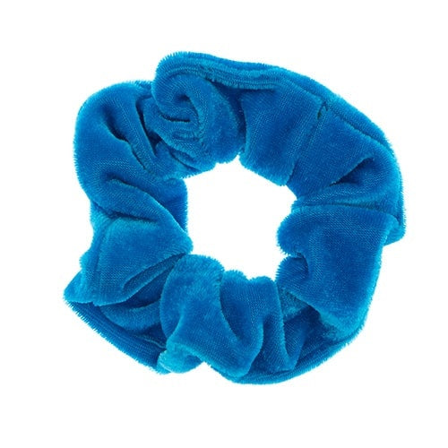 Scrunchie velvet lichtblauw
