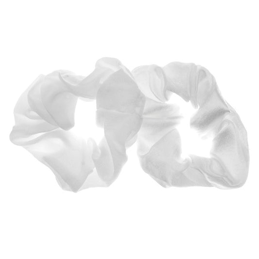 Scrunchie wittinten 2 stuks