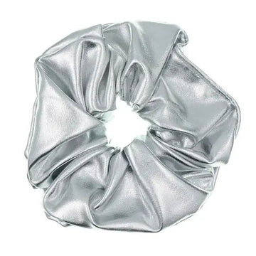 Scrunchie zilverkleurig