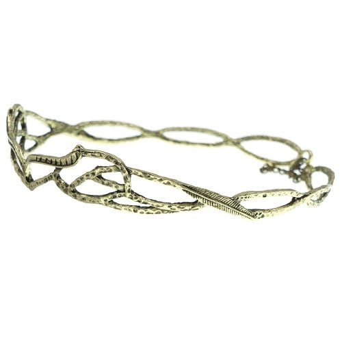 Tiara artistiek goudkleurig