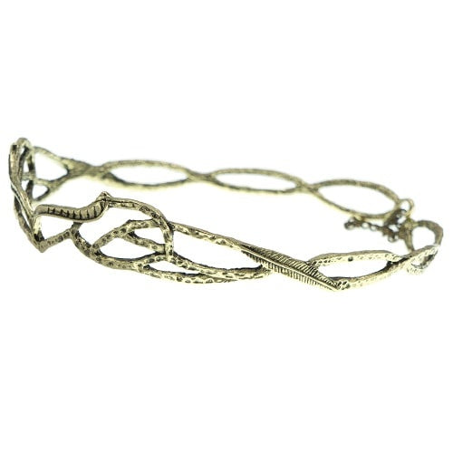 Tiara artistiek goudkleurig