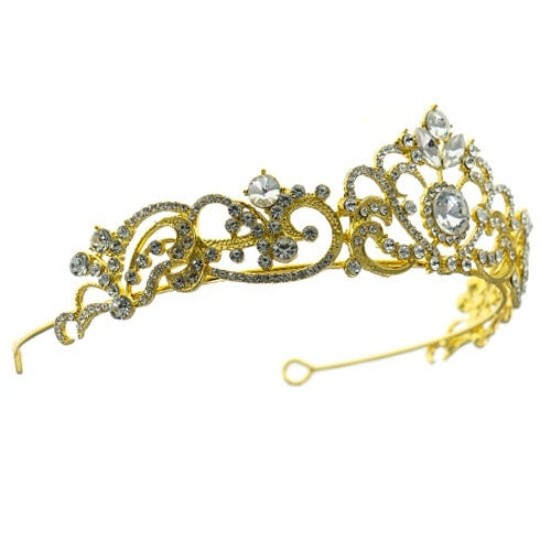 Tiara goudkleurig Amalia