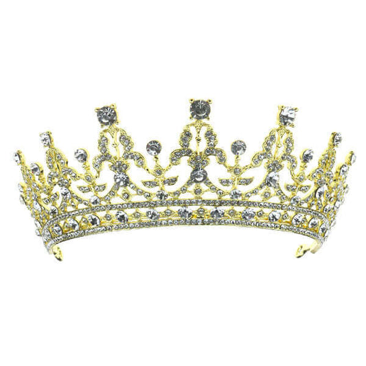 tiara kristallen goudkleurig kroon