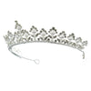 Tiara zilverkleurig parelpracht