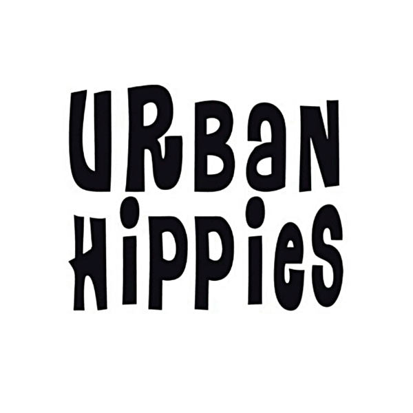 Haarbloem leer Urban Hippies oranje