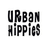 Haarbloem leer Urban Hippies blauw
